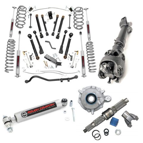Rough Country 6 in COMPLETE Short Arm Susp Lift Kit fits Jeep Wrangler TJ 97-06 -1