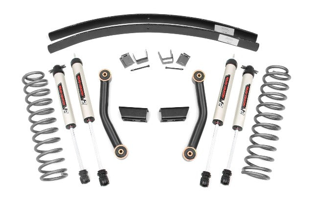 Rough Country 3in Series II Suspension Lift Kit V2 Shocks for 84-01 Cherokee XJ 670X70