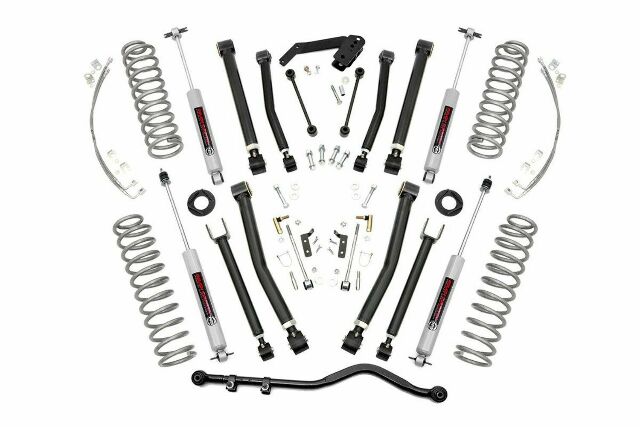 Rough Country 4 Inch COMPLETE Susp Lift Kit for Wrangler JK 07-11 2-Door -2