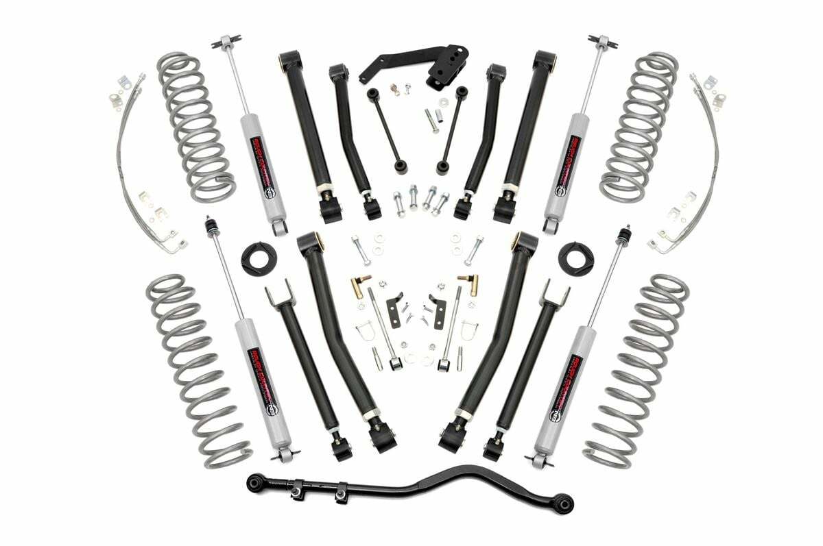 Rough Country 4in X-series Suspension Lift Kit 07-18 for Wrangler JK Unlimited -1