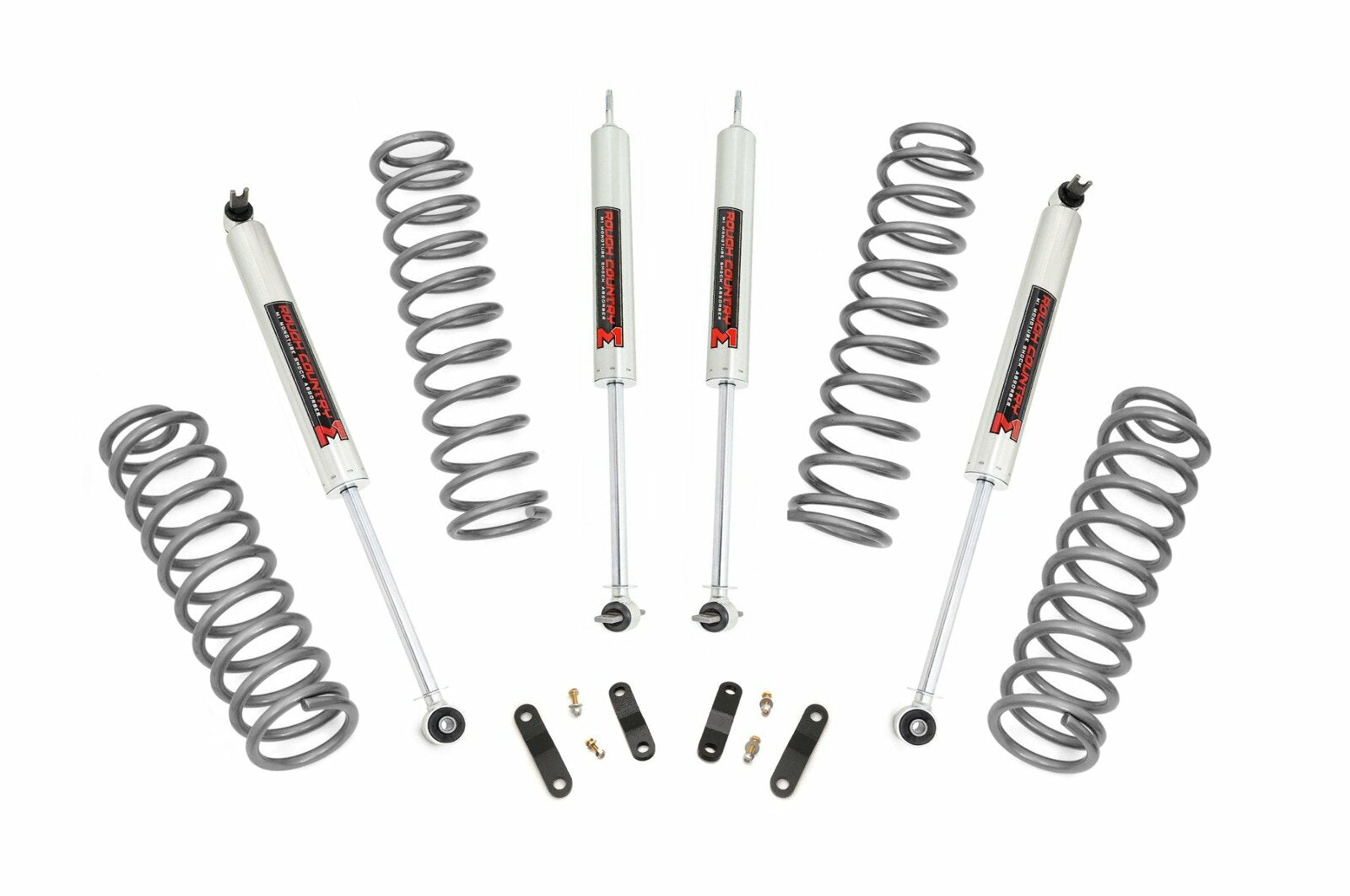 Rough Country 2.5" Lift Kit Coils M1 For Jeep Wrangler JK 4WD 07-18 -1