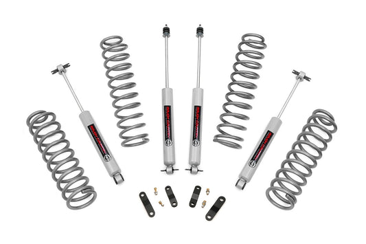 Rough Country 2.5" Suspension Lift Kit w/ Shocks for Jeep Wrangler JKU 07-18 4DR