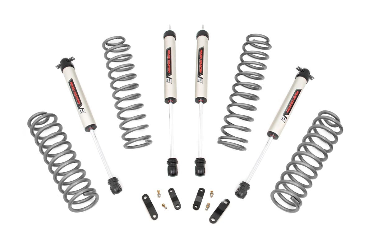 Rough Country 2.5in For Jeep Lift Kit w/V2 Shocks 07-18 Wrangler JK Unlimited -1
