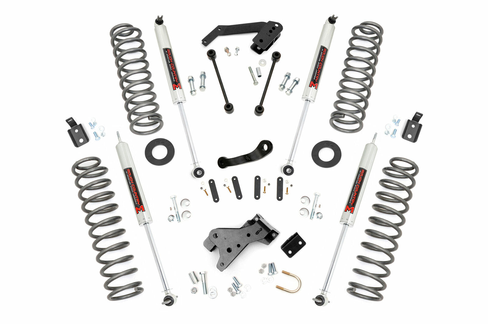 Rough Country 4" Suspension Lift Kit M1 For Jeep Wrangler JK 2WD/4WD 07-18 -1