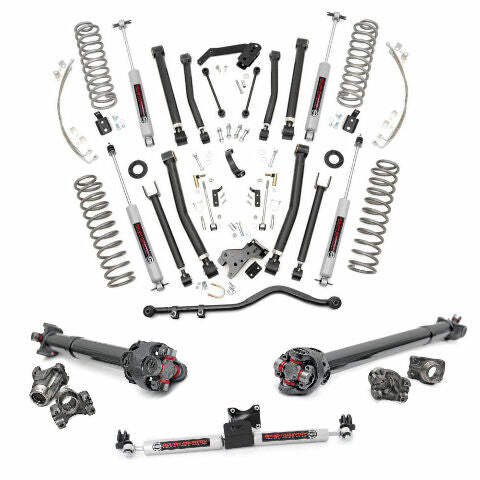 Rough Country 6 Inch COMPLETE Susp Lift Kit for Wrangler JKU 07-11 4-Door -1
