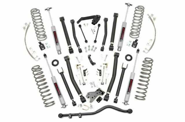 Rough Country 6" COMPLETE Suspension Lift Kit for Wrangler JKU 12-18 4-Door -3