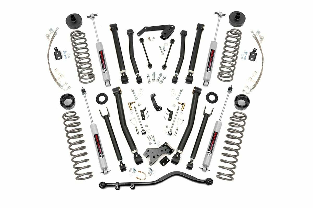 Rough Country 6" X-Series Susp Lift Kit w/Shocks for Wrangler JK 07-18 2-Dr -1