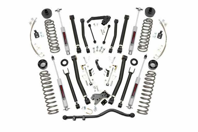 Rough Country 6" X-Series Susp Lift Kit w/Shocks for Wrangler JK 07-18 2-Dr 68422