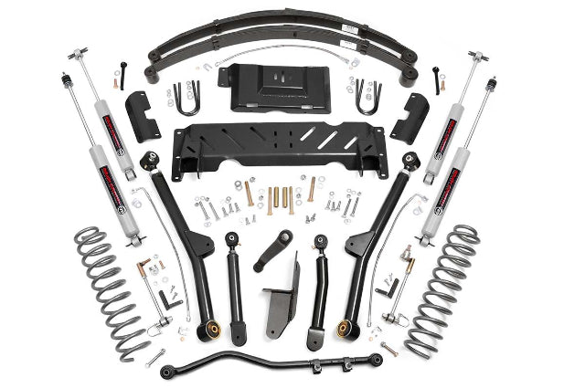 Rough Country 4.5 In COMPLETE Long Arm Lift Kit w/SYE for Cherokee XJ 84-01 -2