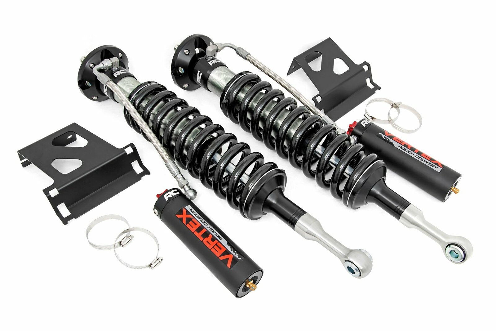 Rough Country For Toyota Front Vertex Coilovers 07-21 Tundra For 3.5"Lifts -1