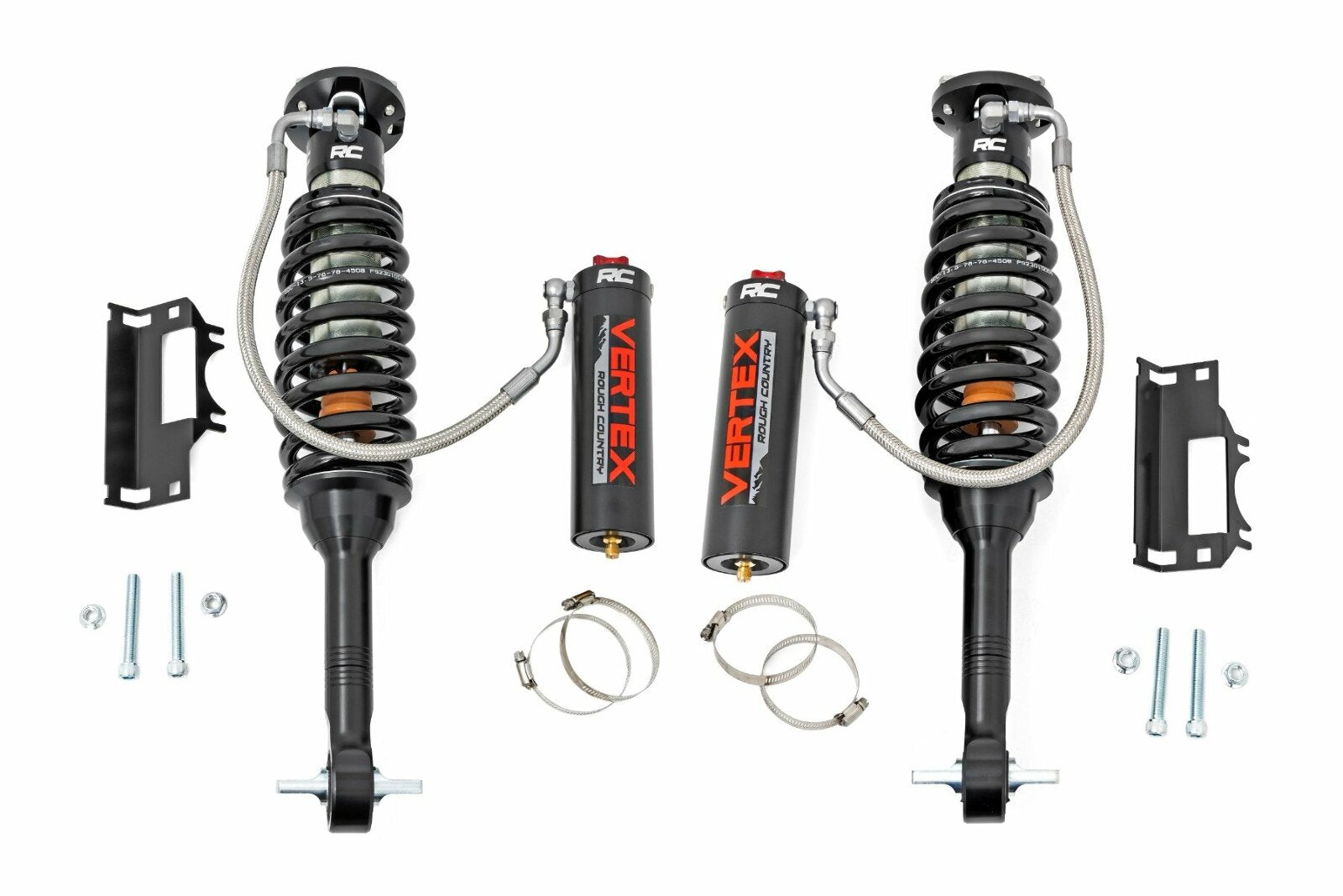 Rough Country Vertex 2.5 Adjustable Coilovers Front 7" for Ford Bronco 21-25 -1