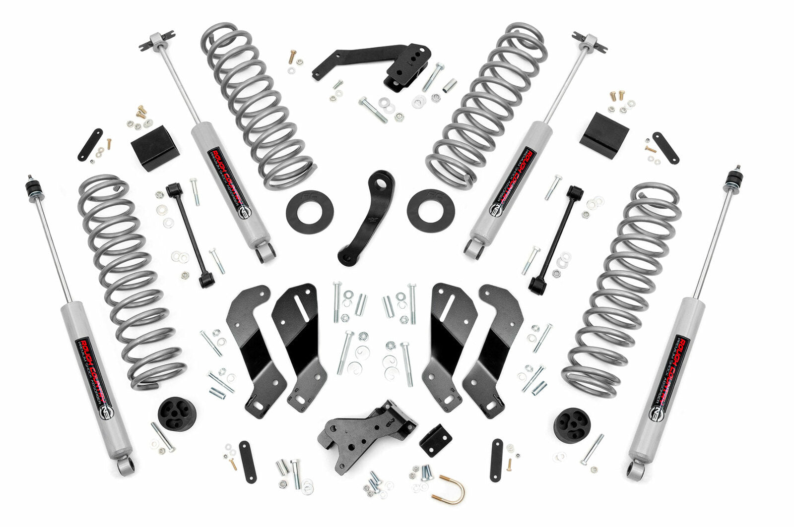 Rough Country 3.5in For Jeep Lift Kit Ctrl Arm Drop 07-18 Wrangler JK Unlimited