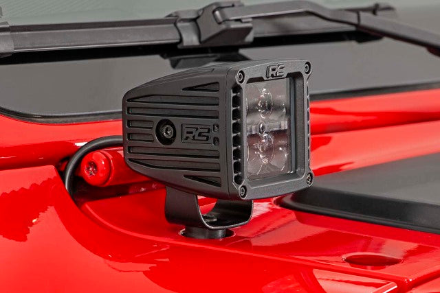 2" LED Cube Easy-Mount BLK AMB DRL 18+ Wrangler JL/Gladiator 70060