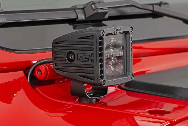 Rough Country 2in LED Cube Easy Mount Kit For Jeep Wrangler JL Gladiator JT 70062