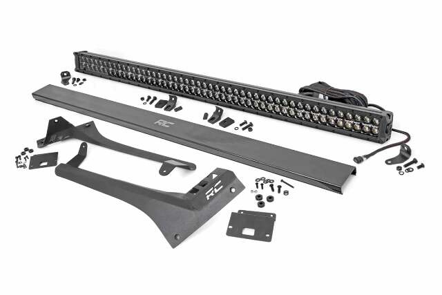 50" LED DRL Light Bar Kit Blk Series Gladiator JT Wrangler JL -1