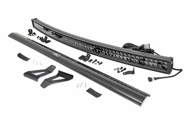 Jeep XJ Cherokee 50" Black Curved LED Light Bar w/DRL Kit 70074