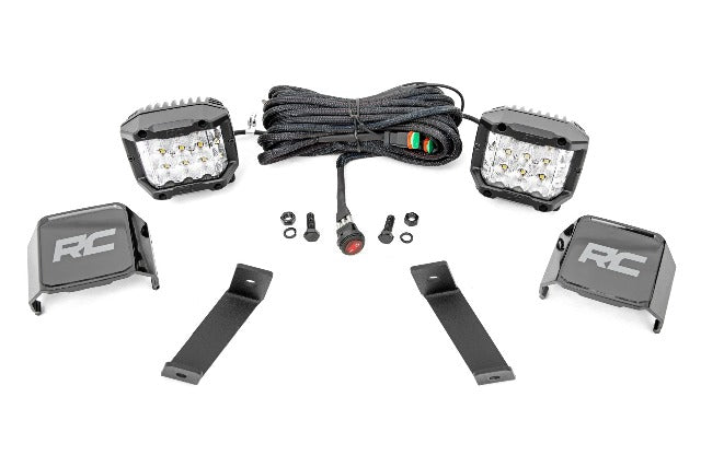 LED Light Kit Ditch Mount 3" OSRAM Wide Jeep KL 14-21 -1