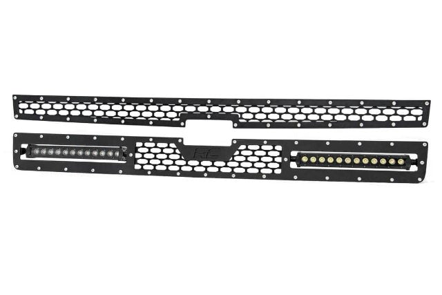 Chevy Mesh Grille w/Dual 12in Black Series LEDs 11-14 Silverado HD 70155