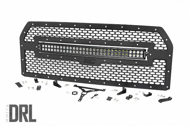 Ford Mesh Grille 30" Dual Row Blk Series LED Cool 15-17 F-150 -1