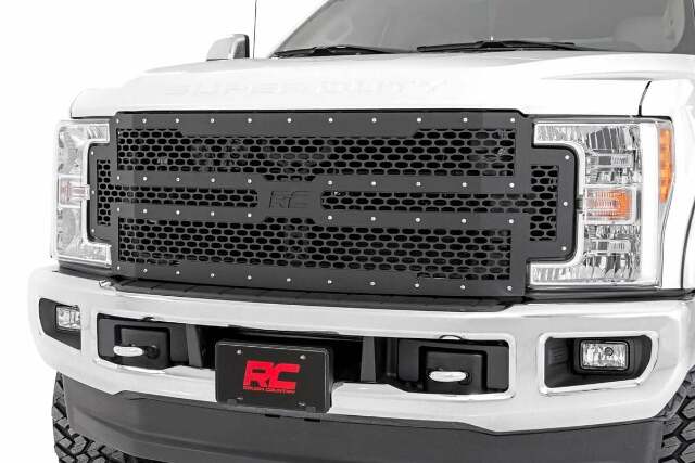 Mesh Grille Ford F250/F350 Super Duty 2WD/4WD 2017-2019 - -1