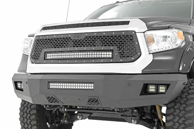 Mesh Grille w/30in Dual Row Black Series LED 14-17 Tundra -1