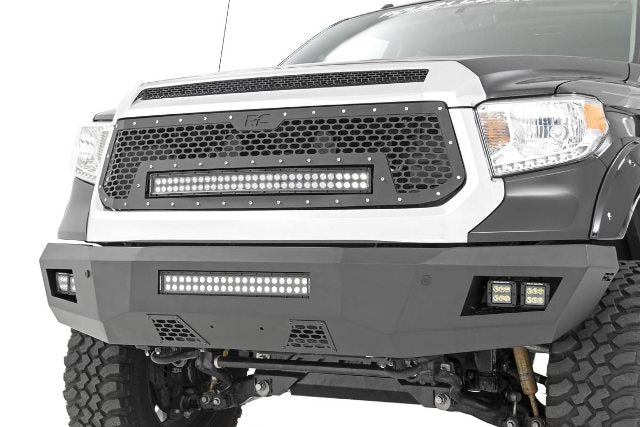 Mesh Grille w/30in Dual Row Black Series LED 14-17 Tundra -2
