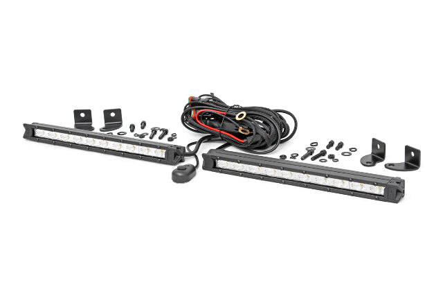 10-Inch Slimline Cree LED Light Bars (Pair Chrome Series) -1