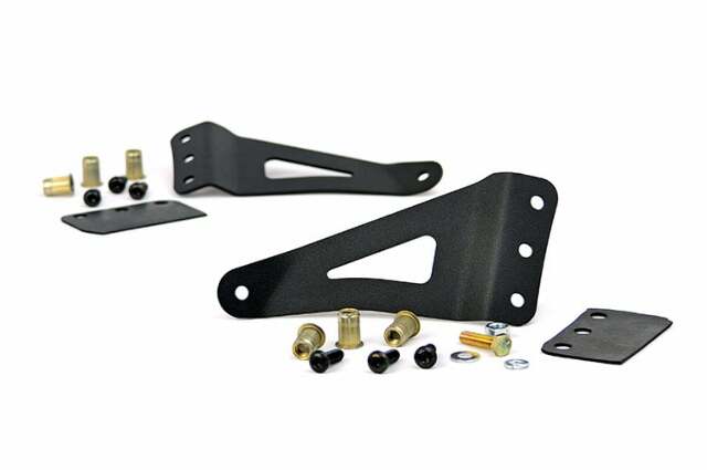 GM 50" Curved LED Light Bar Upper Windshield Mounts 07-13 PU/SUV -1