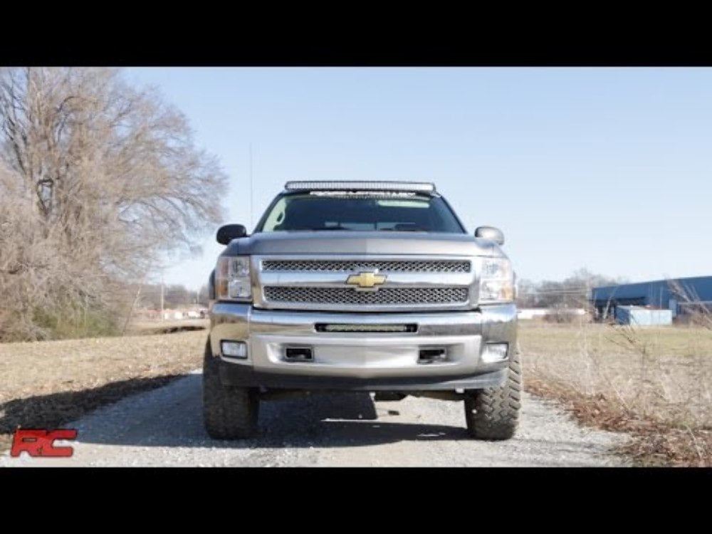 Rough Country Chevrolet 20-inch Single Row Light Bar Bumper Mount (No Light) 70523
