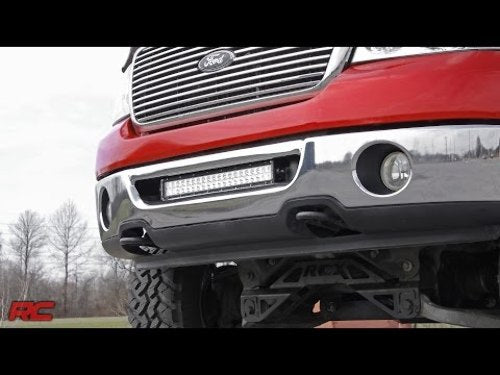 Ford 20-Inch LED Light Bar Hidden Bumper Mounts 06-08 F-150