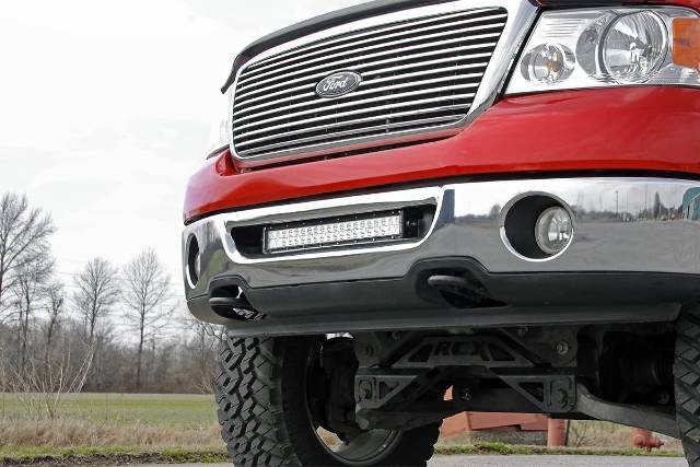 Ford 20-Inch LED Light Bar Hidden Bumper Mounts 06-08 F-150