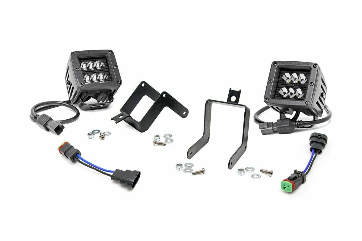 Rough Country Ford 2-IN Cree LED Fog Light Kit Black Series 11-16 F-250/350 70622