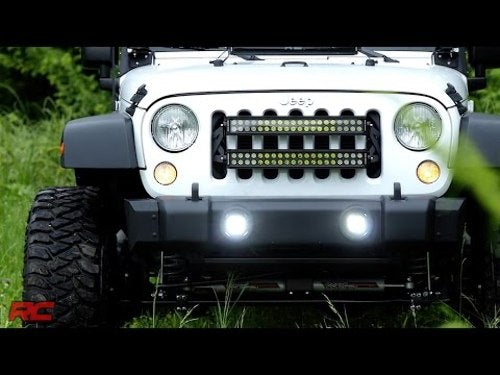 2-inch Cree LED Fog Light Kit Black Series 10-18 Wrangler JK 70630