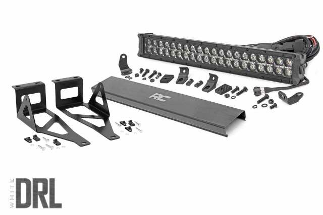 Ford 20in LED Bumper Kit Black Series w/ DRL 05-07 F-250/350 -1