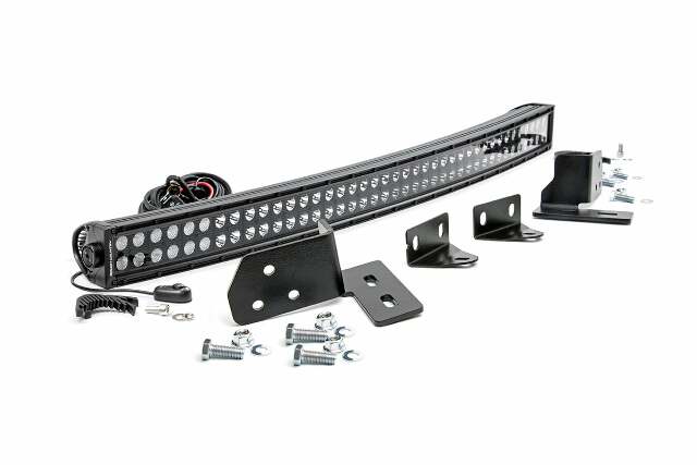 Ford 40" Curved LED Light Bar Kit BLK Ser 11-16 F-250 Sup uty -1