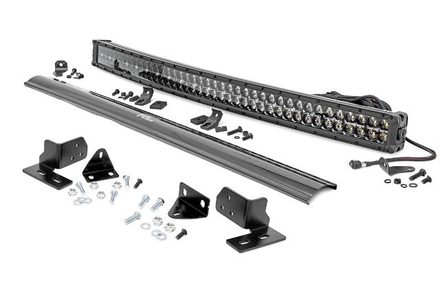 Ford 40" Curved LED Light Bar Kit BLK Ser 11-16 F-250 Sup uty -1