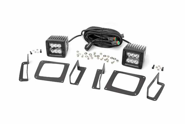 GMC 2-inch Cree LED Fog Light Kit Black Series 14-15 Sierra 1500 -1
