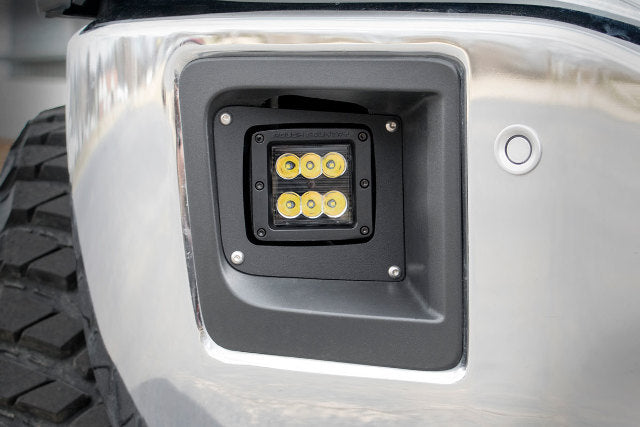 GMC 2-inch Cree LED Fog Light Kit Black Series 14-15 Sierra 1500 70689