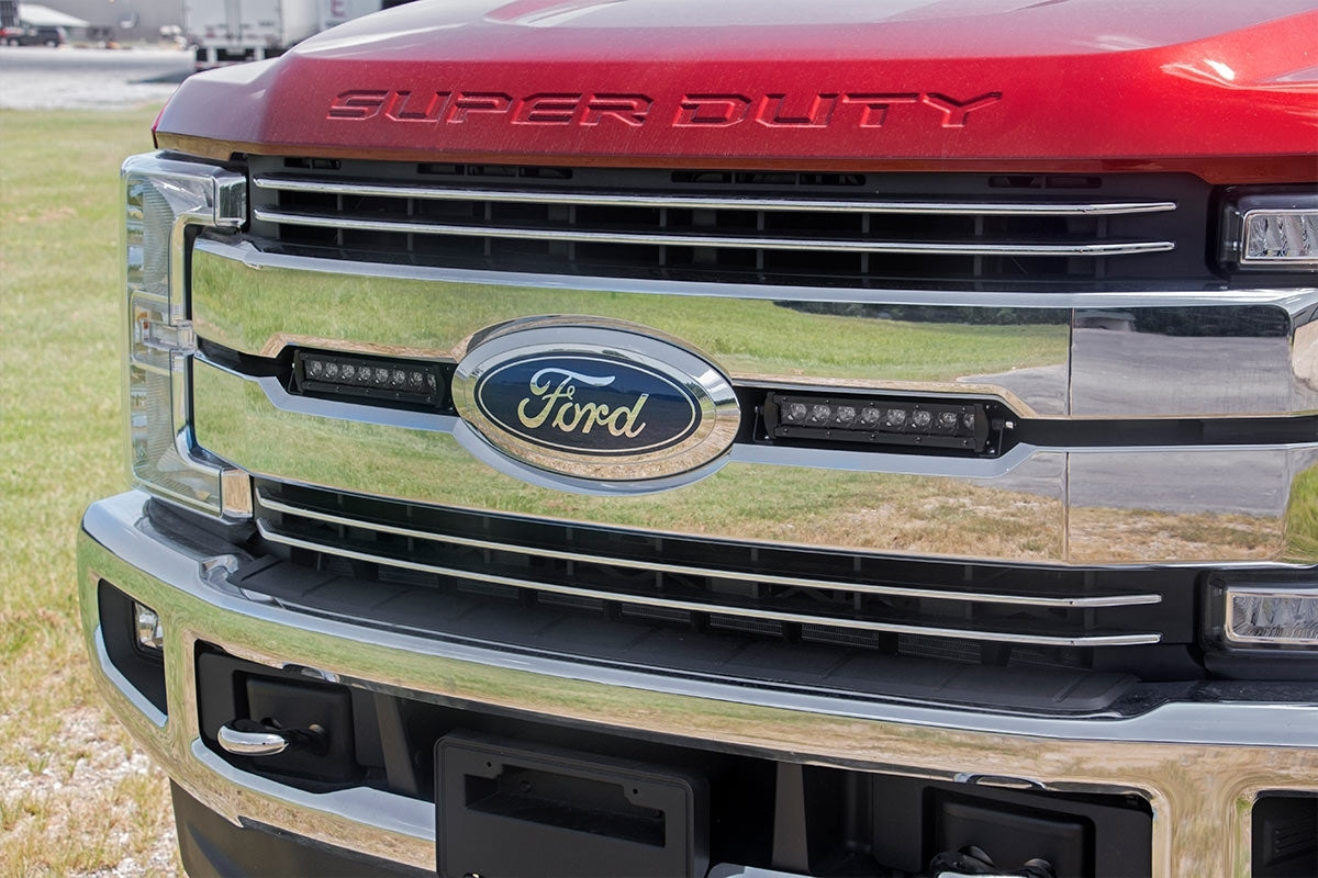 Rough Country Ford 8in LED Grille Kit Black Series 17-19 F-250 Lariat 70697