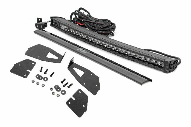 Ford 30in LED Hidden Grille Kit w/Black DRL 17-20 F-150 Raptor -1