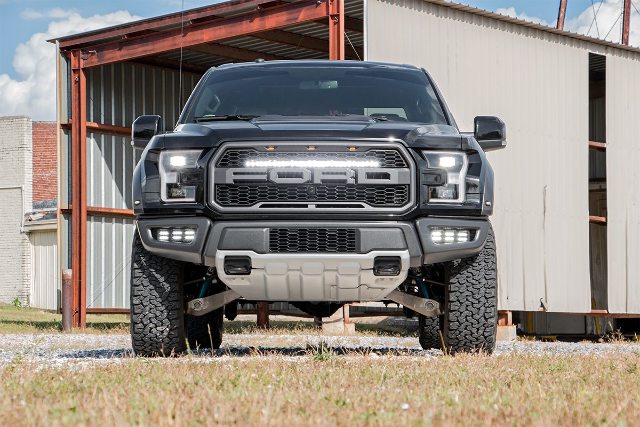 Ford 30in LED Hidden Grille Kit w/Black DRL 17-20 F-150 Raptor 70701BLDRL