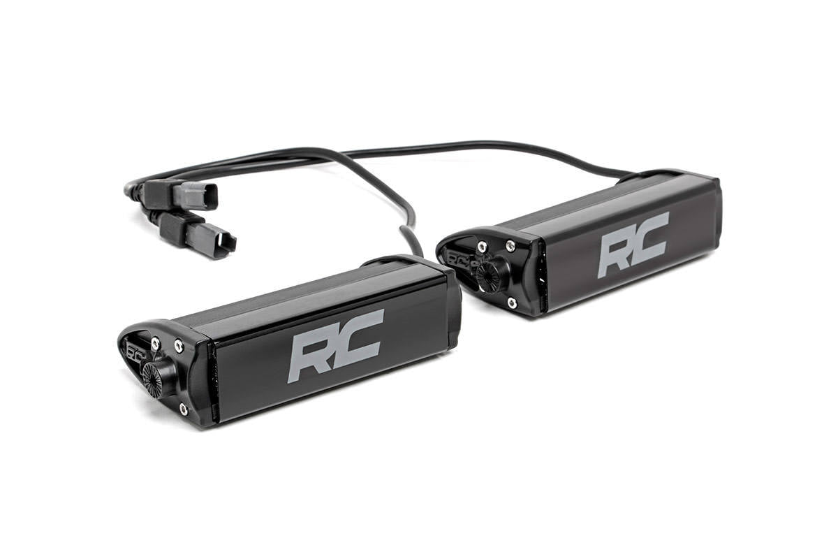 Rough Country 6-inch Cree LED Light Bars Pair Black Series 70706BL