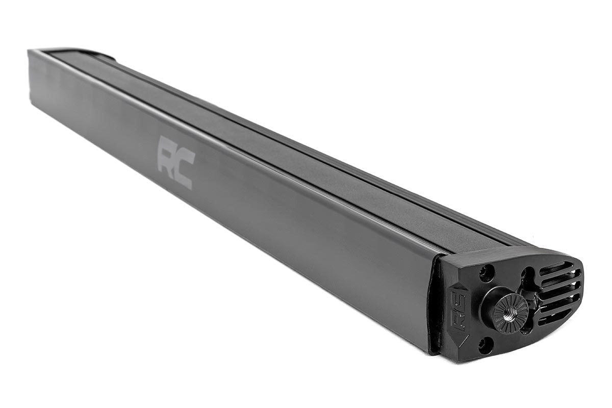 Rough Country 30"Cree LED Light Bar-Single Row Black Series w/ Cool White DRL 70730BLDRL