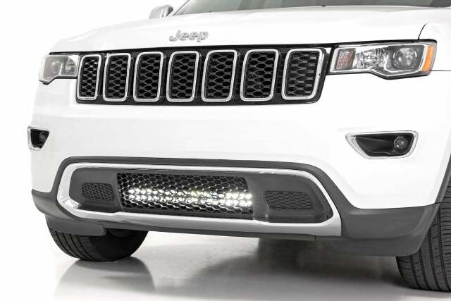 Jeep Grand Cherokee 20" LED Bumper Kit Black w/Amber DRL 11-20 -1