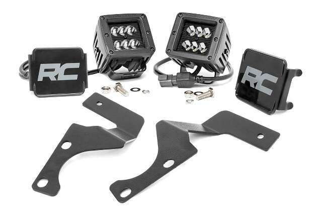 Toyota 2"LED Lwr Windshield Kit 10-20 4-Runner Blk-SerieSpot -1
