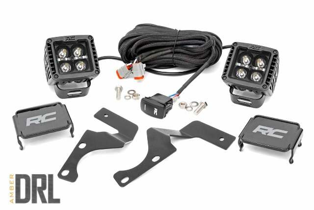 Toyota 2"LED Lwr Windshield Ditch Kit 14-20 4-Runner Blk-Serie -1