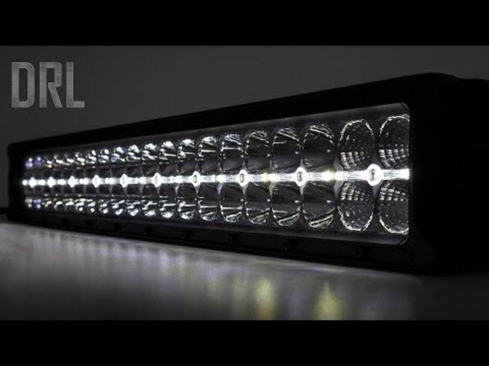 Rough Country 2"Square Flush Mount Cree LED Lights-Pair Black Series Amber DRL 70803BLKDRLA