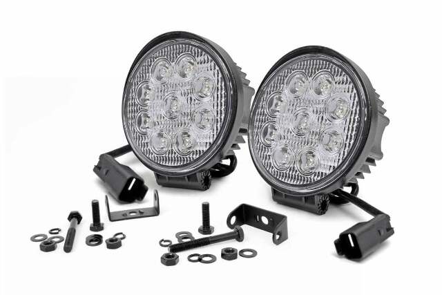 Chrome Series LED Light Pair 4 Inch Round - 70804