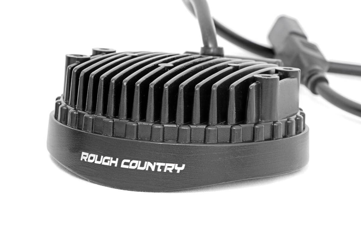 Rough Country Chrome Series LED Light Pair 4 Inch Round - 70804