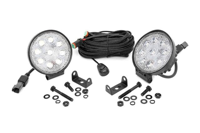 Chrome Series LED Light Pair 4 Inch Round - -3